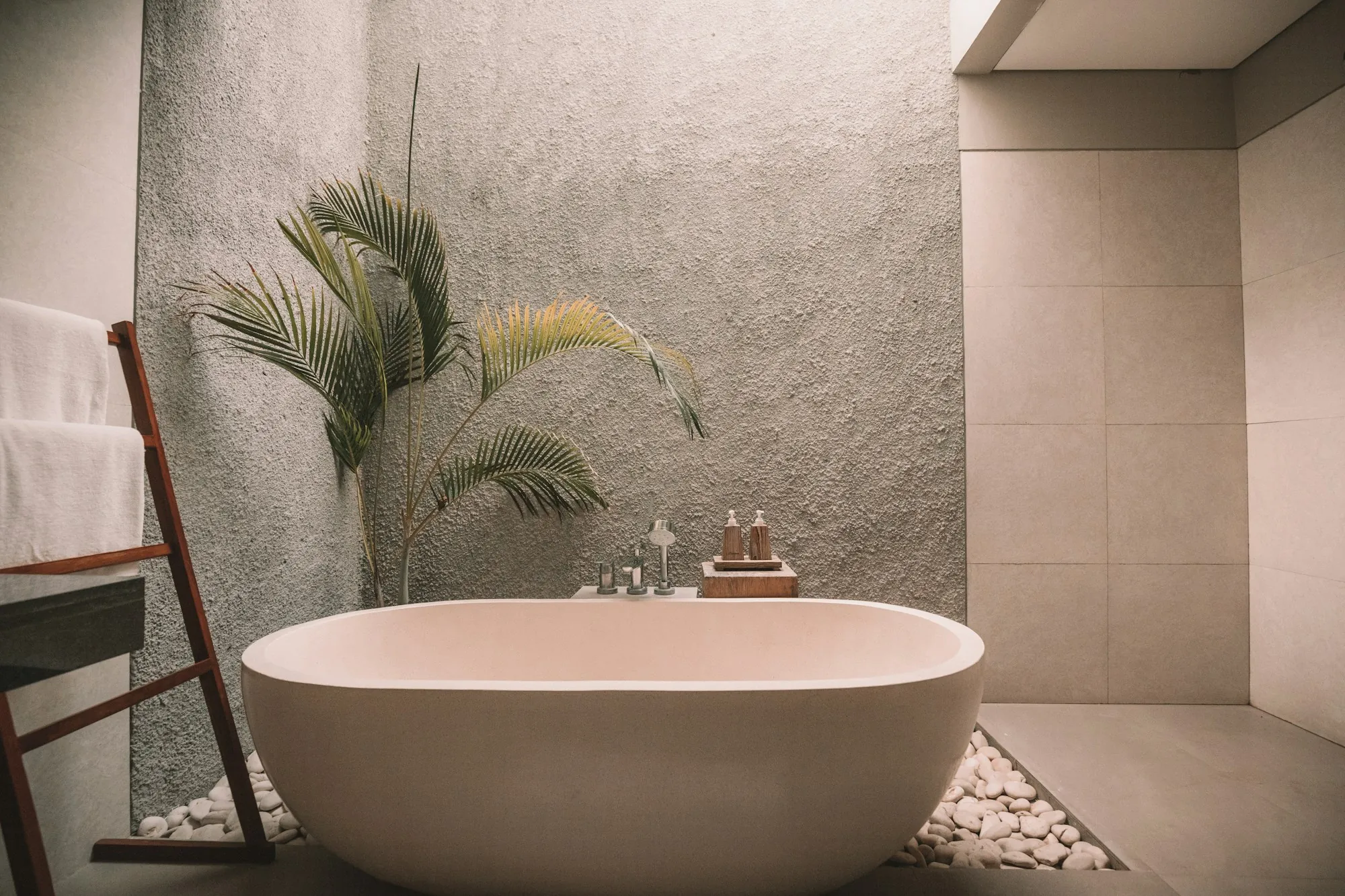 Updated bathroom interior in a home