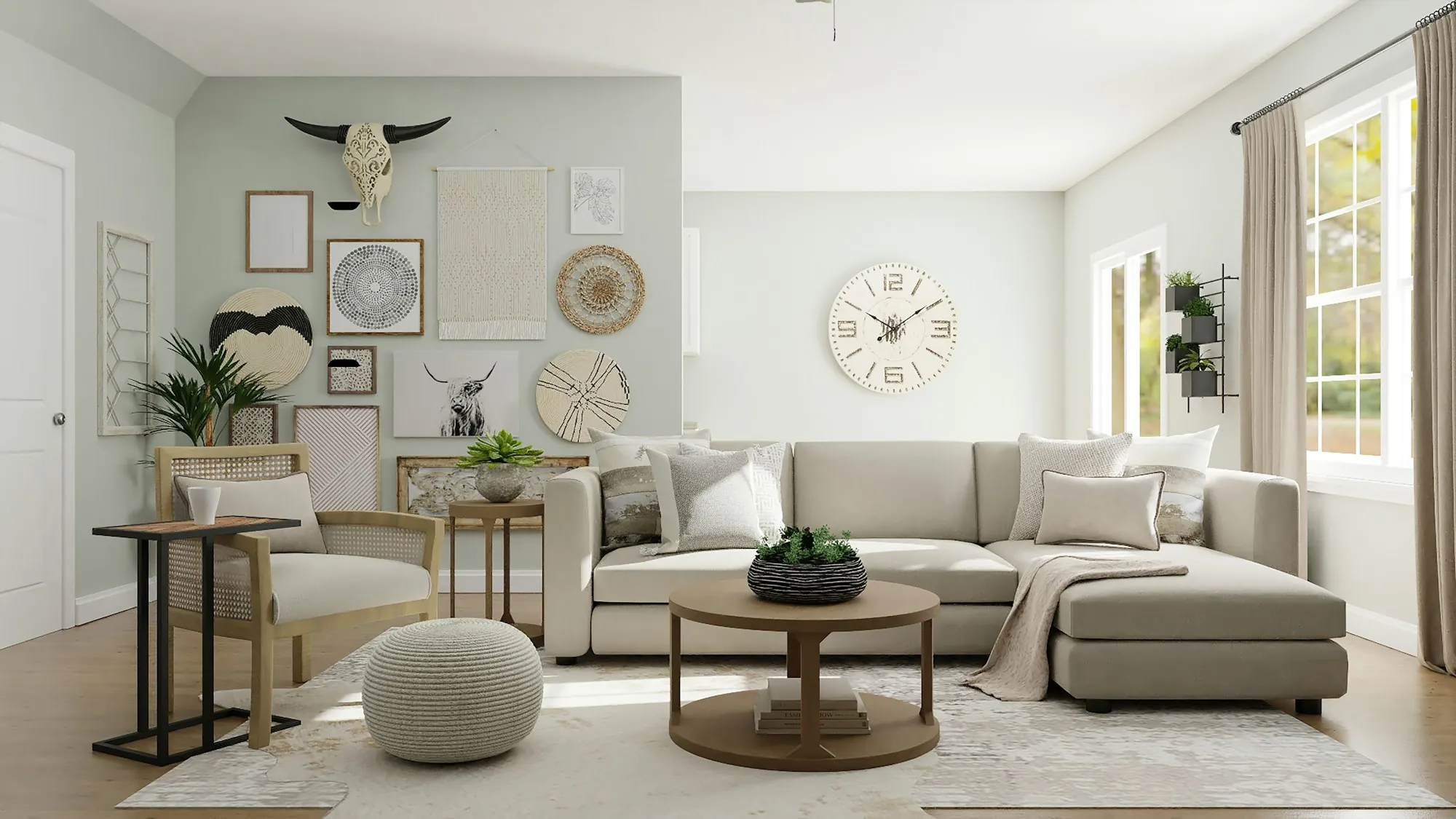 Finished interior of a remodeled home