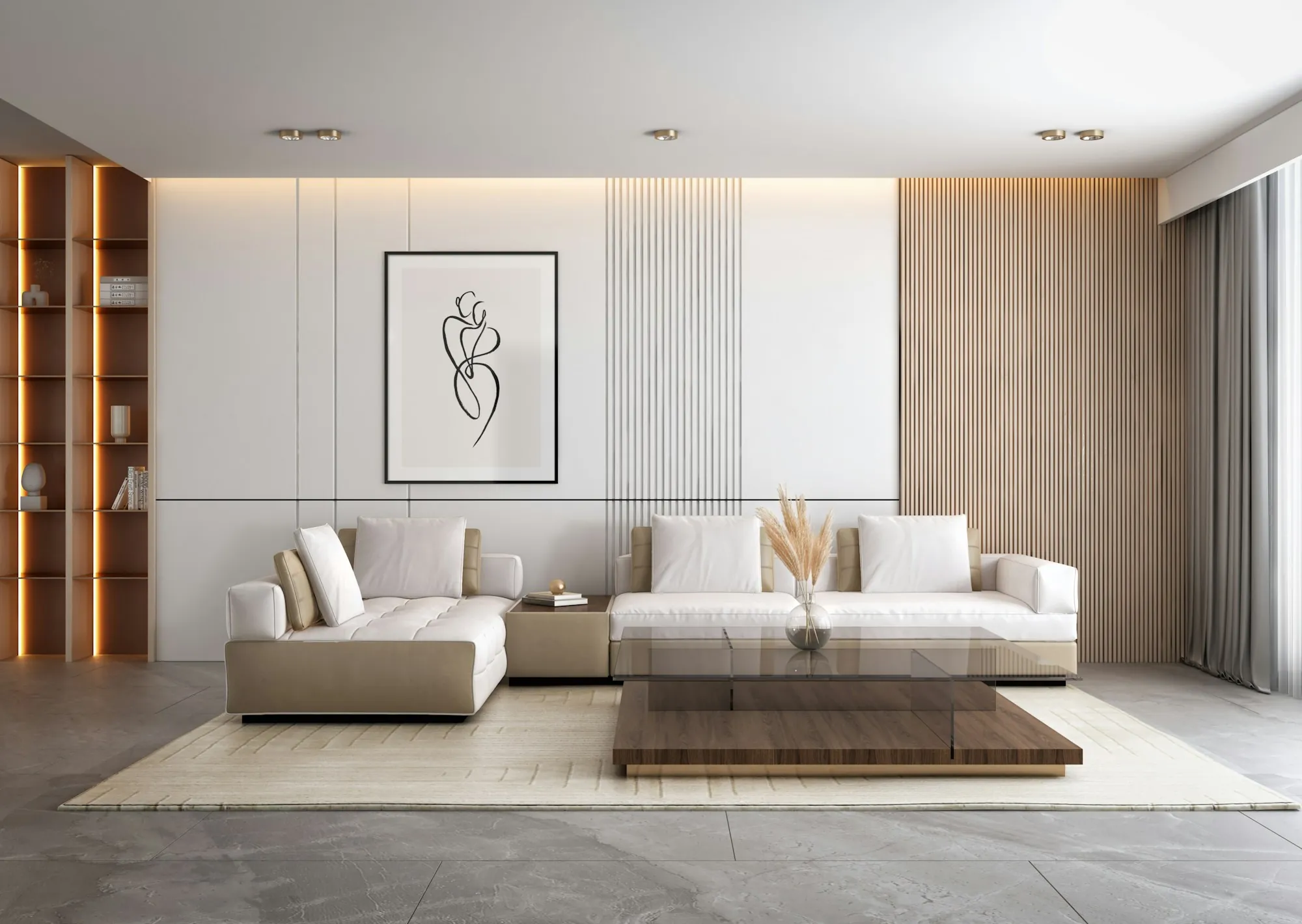 Comfortable remodeled living area